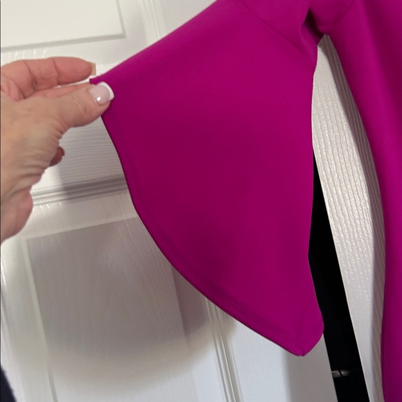 bebe Fuchsia Long Sleeve Dress - Picture 3 of 3